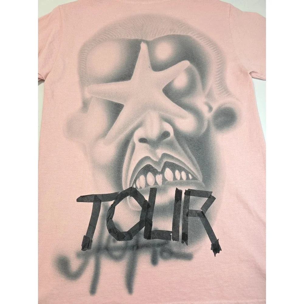 Travis Scott Utopia Circus Maximus Tour T Shirt Size Small Pink‎ 2023 Concert